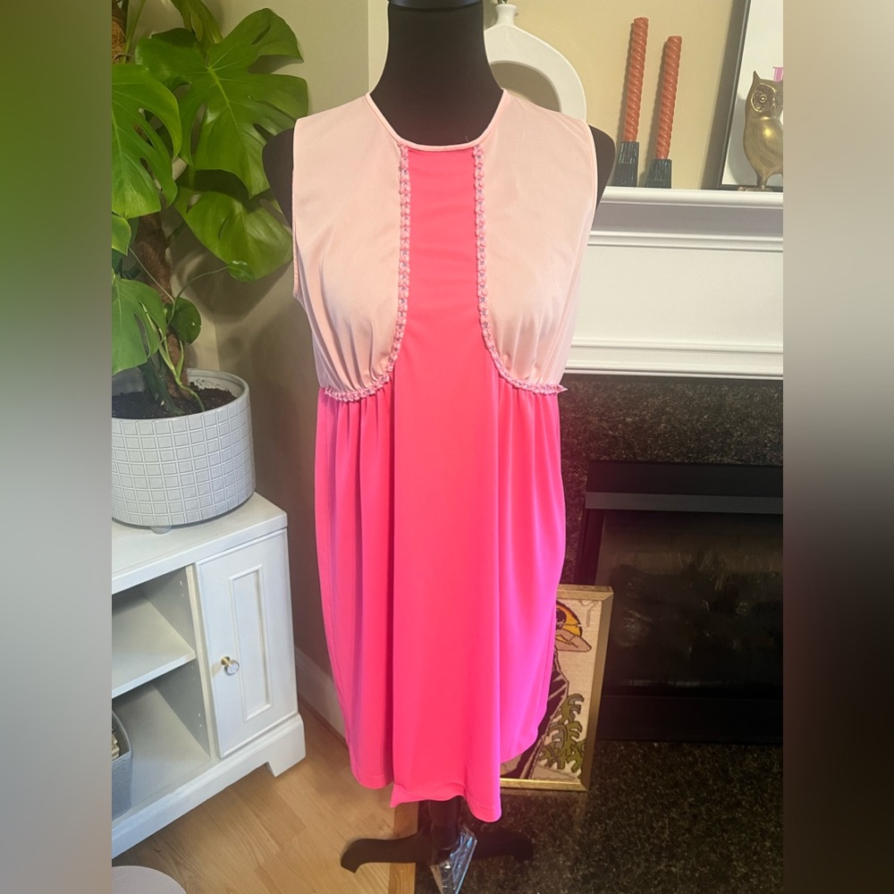 1970s Vintage Gossard Artemis Pink Mini Nylon Nightgown